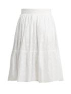 Matchesfashion.com Wiggy Kit - Oval Fil Coup Cotton Skirt - Womens - White
