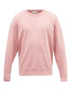 Mens Rtw Ymc - Daisy Loopback Cotton-jersey Sweatshirt - Mens - Pink