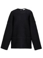 Matchesfashion.com Raey - Oversized Pocket Front Fleece Sweater - Womens - Navy