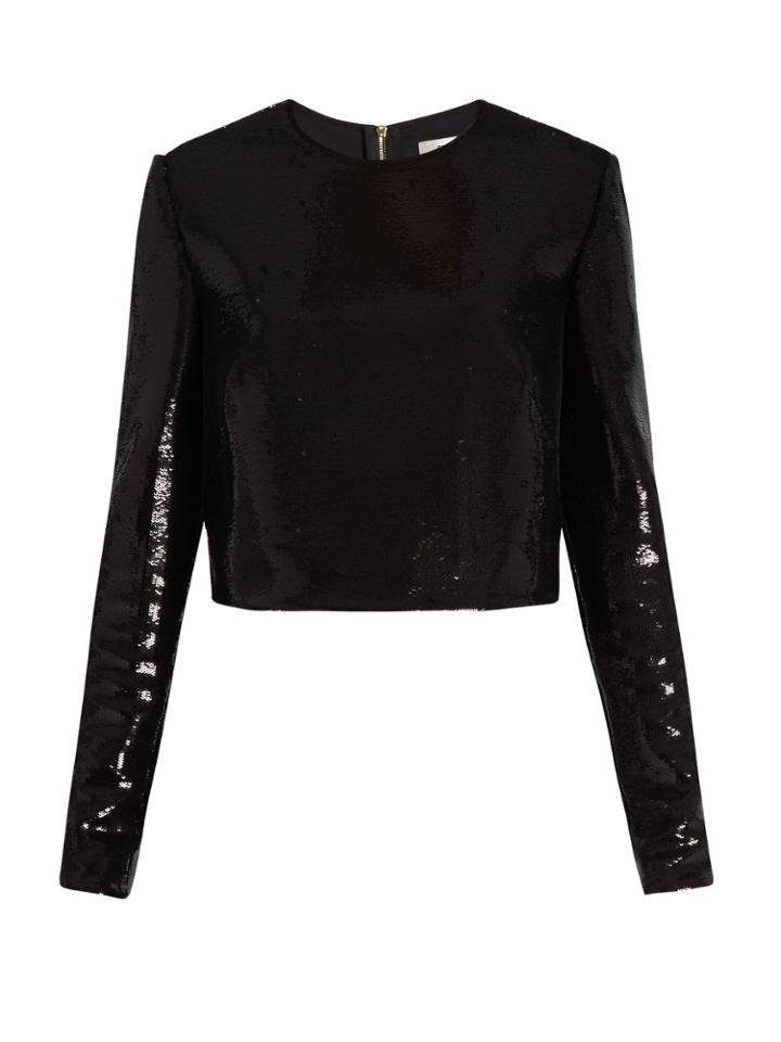 Diane Von Furstenberg Zip-back Sequinned Top