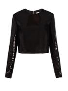 Diane Von Furstenberg Zip-back Sequinned Top