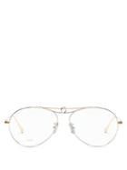 Matchesfashion.com Loewe - Pilot Puzzle Aviator Metal Glasses - Mens - Silver