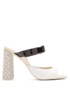 Sophia Webster Andie Crystal And Bow-embellished Leather Mules