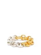 Matchesfashion.com Timeless Pearly - Sterling-silver And 24kt Gold-plated Bracelet - Womens - Silver Gold