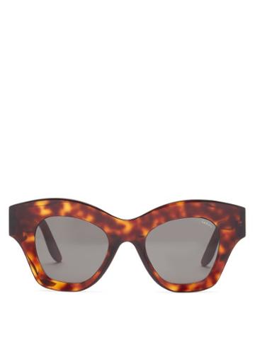 Matchesfashion.com Lapima - Tessa Cat-eye Acetate Sunglasses - Womens - Tortoiseshell