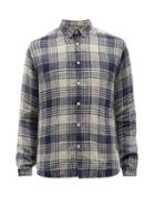 Oliver Spencer - New York Special Check-linen Shirt - Mens - Navy Multi