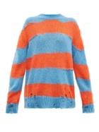 Matchesfashion.com Acne Studios - Kantonia Striped Sweater - Womens - Blue Multi