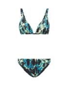 Matchesfashion.com Thorsun - Hailey Tie Dye Bikini - Womens - Green Multi