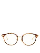 Matchesfashion.com Linda Farrow - Round Frame Titanium Glasses - Womens - Tortoiseshell