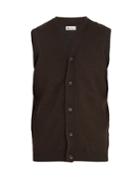 Connolly V-neck Cashmere-blend Sleeveless Cardigan