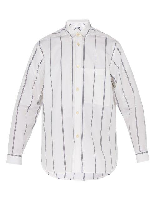 Matchesfashion.com Jil Sander - Sinceraff Striped Cotton Shirt - Mens - White