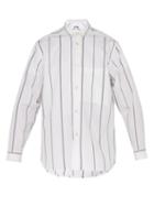 Matchesfashion.com Jil Sander - Sinceraff Striped Cotton Shirt - Mens - White