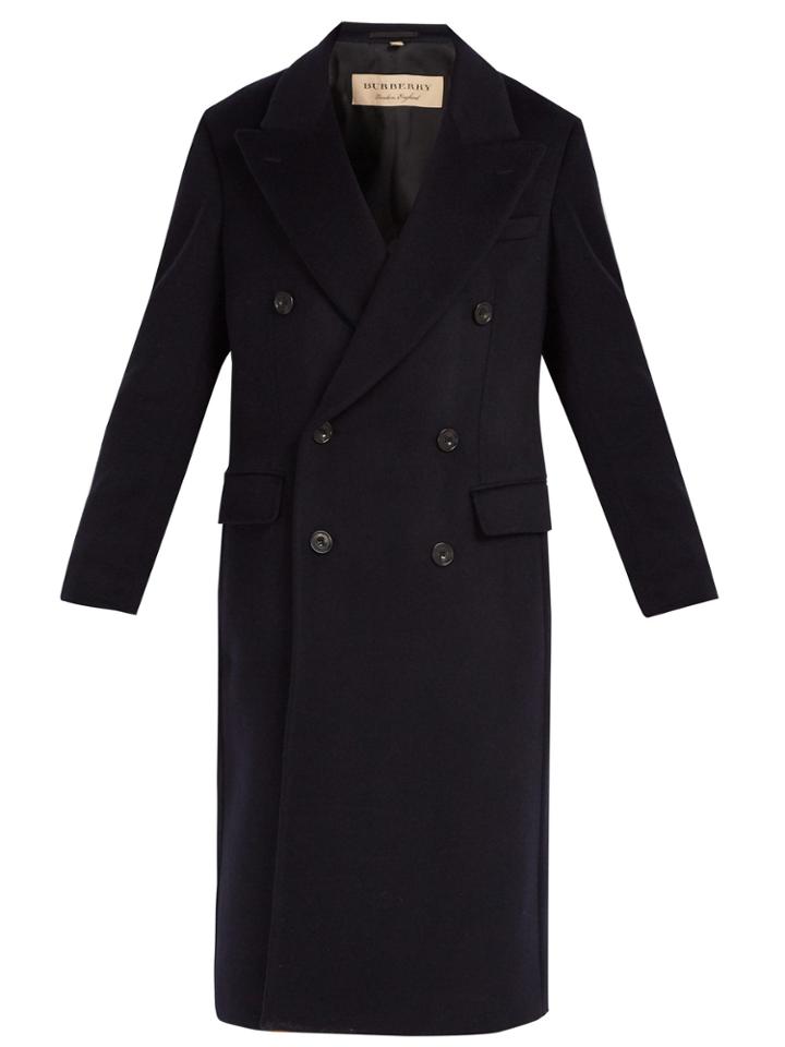 Burberry Double-breasted Cashmere Overcoat