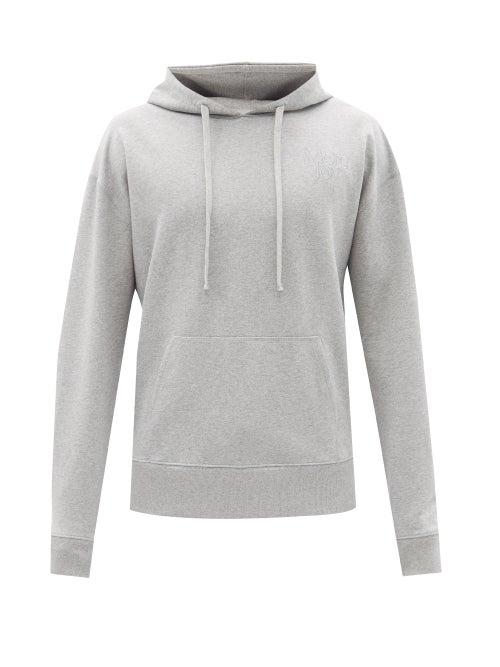 Mens Rtw More Joy By Christopher Kane - More Joy-embroidered Jersey Hooded Sweatshirt - Mens - Grey