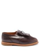 Matchesfashion.com Jacques Soloviere - Ray Tasselled Leather Derby Shoes - Mens - Dark Brown