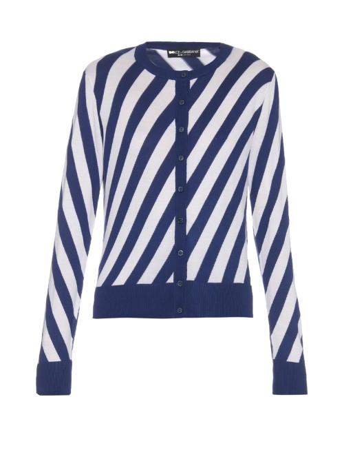 Dolce & Gabbana Diagonal-striped Cardigan