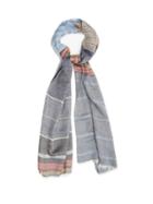 Matchesfashion.com Begg & Co. - Staffa Striped Lightweight Cashmere-blend Scarf - Mens - Navy Multi