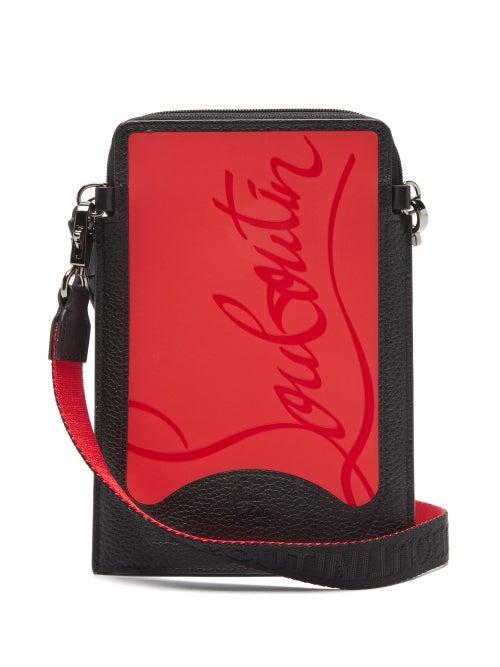 Matchesfashion.com Christian Louboutin - Loubilab Leather & Rubber Cross-body Bag - Mens - Black Multi