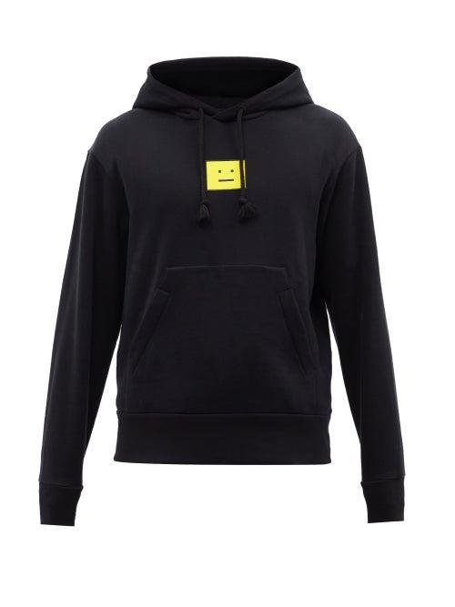 Acne Studios - Fennis Cotton-jersey Hooded Sweatshirt - Mens - Black