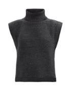 Isabel Marant Toile - Megan Roll-neck Merino-wool Sleeveless Sweater - Womens - Dark Grey
