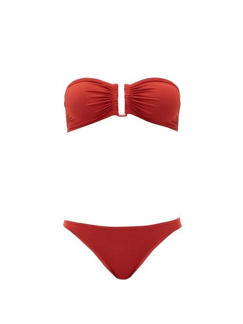 Matchesfashion.com Eres - Show Duni Bandeau Bikini - Womens - Red