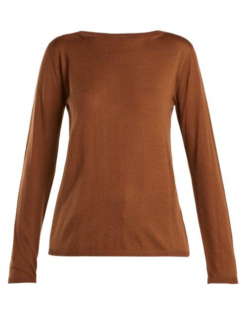 Matchesfashion.com Max Mara - Charles Sweater - Womens - Brown