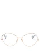 Matchesfashion.com Loewe - Round Metal Glasses - Womens - Rose Gold