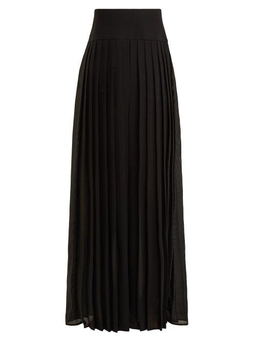 Matchesfashion.com By. Bonnie Young - Pleated Wide Leg Trousers - Womens - Black