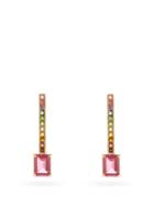 Matchesfashion.com Mateo - Somewhere Over The Rainbow 14kt Gold Earrings - Womens - Pink Multi