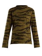 Matchesfashion.com M.i.h Jeans - Emelie Camouflage Print Cotton Jersey T Shirt - Womens - Camouflage