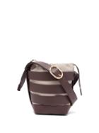 Matchesfashion.com Paco Rabanne - Cage Leather Bucket Bag - Womens - Brown Multi