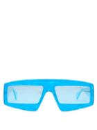 Matchesfashion.com Gucci - Rectangle Acetate Sunglasses - Mens - Blue