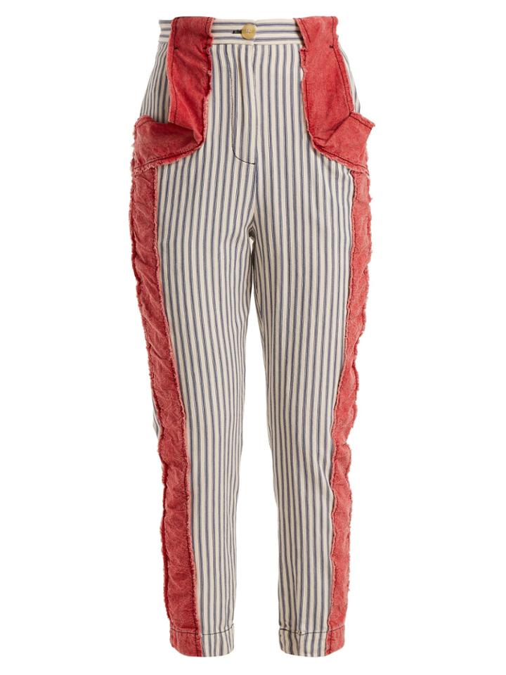 Vivienne Westwood Anglomania Melo Ticking Striped Trousers