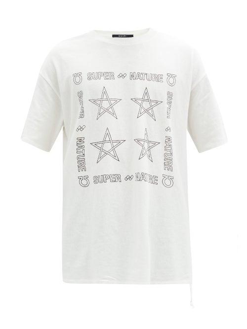 Matchesfashion.com Ksubi - Star Gaze Cotton T-shirt - Mens - White
