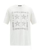 Matchesfashion.com Ksubi - Star Gaze Cotton T-shirt - Mens - White