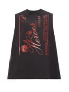 Matchesfashion.com Raf Simons X Templa - Oversized Logo Print Neoprene Vest - Mens - Black