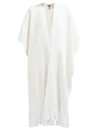 Matchesfashion.com Wehve - Pure Cotton Blend Kaftan - Womens - White