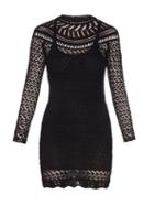 Isabel Marant Davy Long-sleeved Crochet-knit Dress