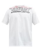 Burberry - Coordinates-print Cotton-jersey T-shirt - Mens - White Multi