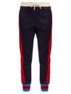 Gucci Side-striped Mid-rise Jersey Trousers