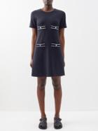 Moncler - Four-pocket Jersey Mini Dress - Womens - Black