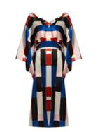 Osman Summer Abstract-print Silk-satin Dress