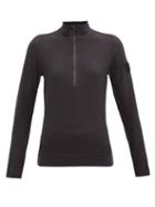 Matchesfashion.com Toni Sailer - Wieka Half-zip Jersey Thermal Top - Womens - Black