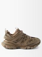 Balenciaga - Track Faux-leather And Recycled-mesh Trainers - Womens - Brown
