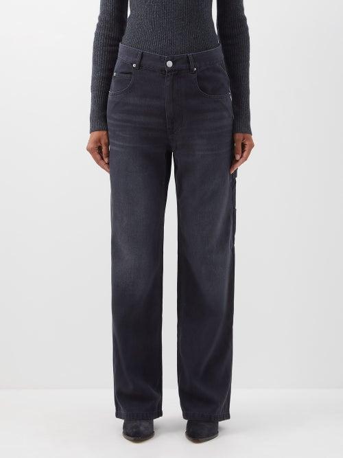 Isabel Marant - Paryama Wide-leg Jeans - Womens - Black