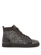 Christian Louboutin Louis Strass Embellished High-top Trainers