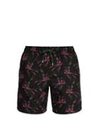 Matchesfashion.com Stella Mccartney - Bird Of Paradise Print Swim Shorts - Mens - Black