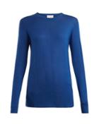 Matchesfashion.com Raey - Long Line Fine Knit Cashmere Sweater - Womens - Mid Blue