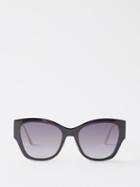 Dior - 30montaigne B2u Butterfly Acetate Sunglasses - Womens - Black