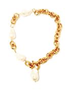 Matchesfashion.com Timeless Pearly - Baroque Earl & 24kt Gold-plated Necklace - Womens - Pearl